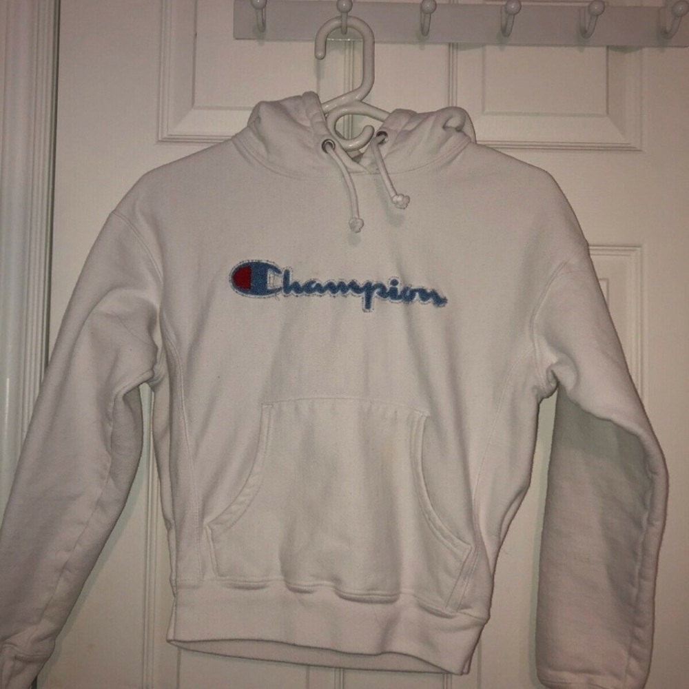 White Champion Hoodie
